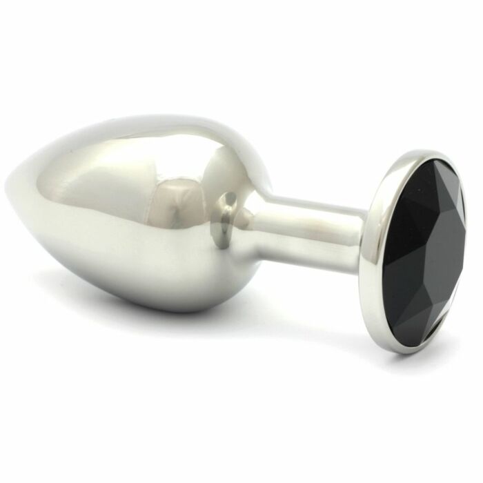 Schwarz Swarovski Kristall analplug 7,5 cm / 27mm