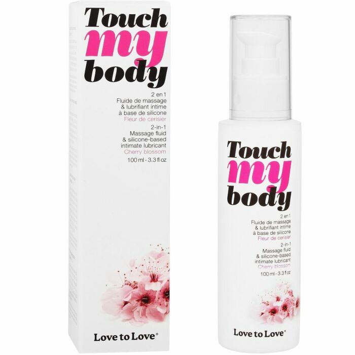 Touch My Body 2 in 1 Silikon Schmieröl-Massage + Kirschblüte 100ml