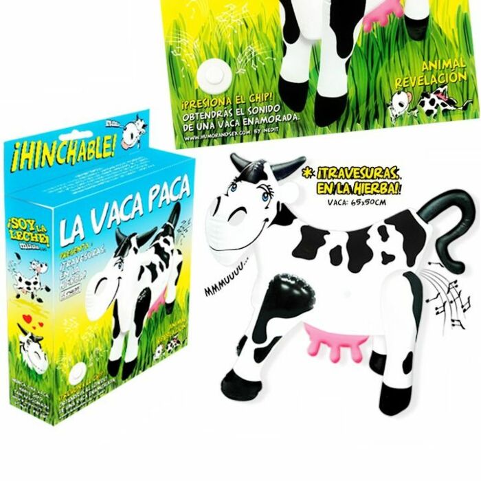 aufblasbare Kuh mit Ton