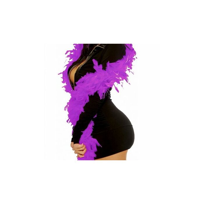 Fetisch Fantasie lila Federboa