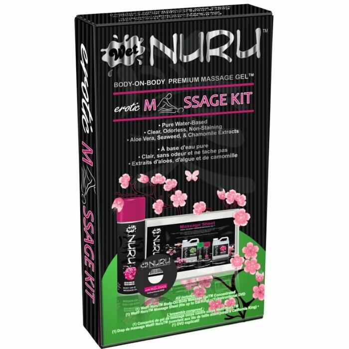 Nuru erotische Massage-Kit mit konzentrierter dvd