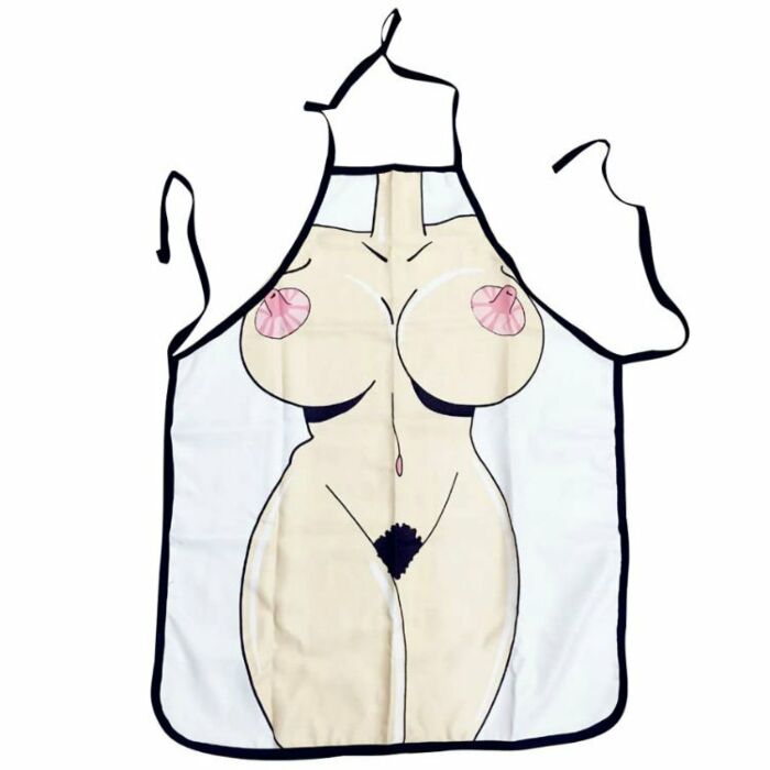 Sexy nackte Mädchen Schürze