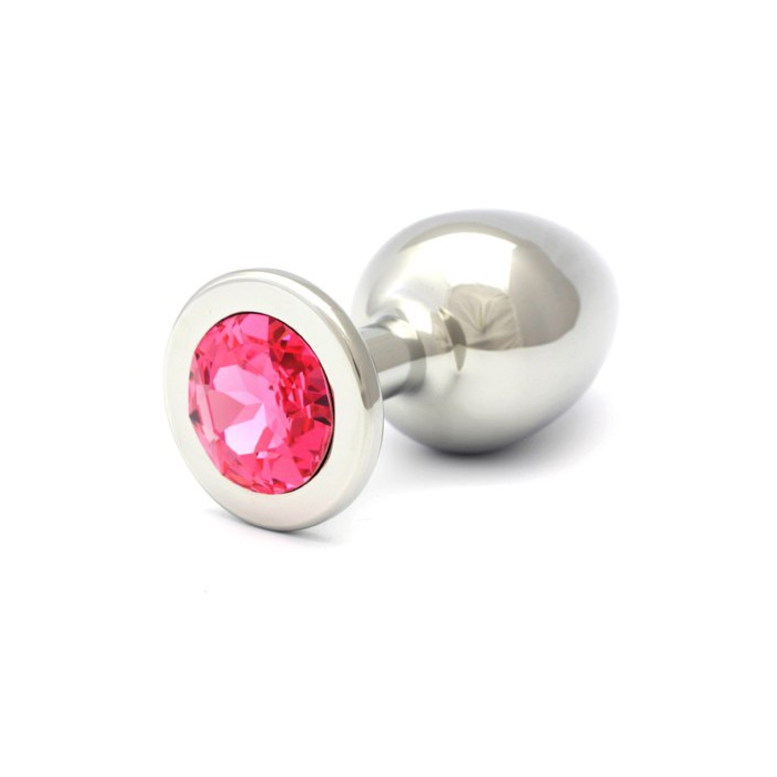 Swarovski anal rosebuds Stahl 84 x 40 mm rosa Kristall