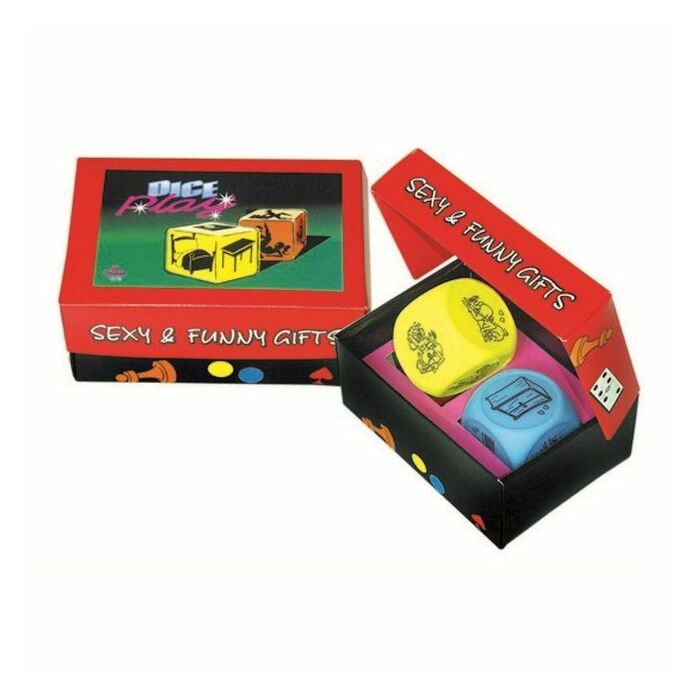 Fall fluor paar große Würfel