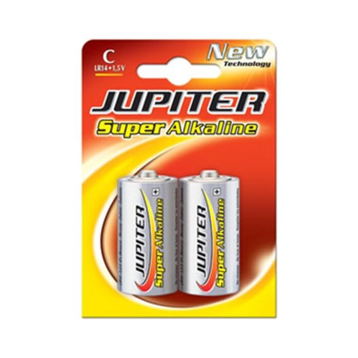 Alkaline Batterien 1,5V x2 Jupiter LR14|C - Blister 2 Stk