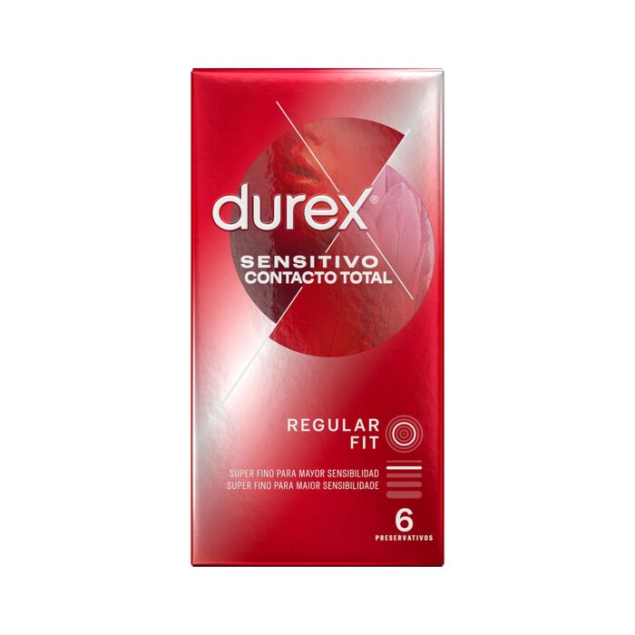 Kondome Durex Contact Total Ultra Thin 6 Stück - Empfindlichkeit und perfekte Passform