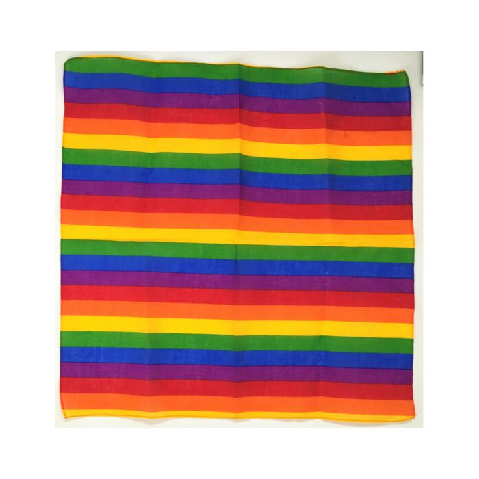 Regenbogen-Tuch 50x50cm - Baumwolle LGBTQ+ Stolz