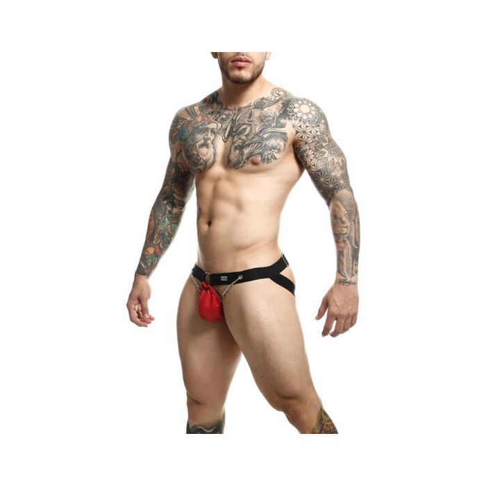 DNGEON Chain Jockstrap Rot - Jockstrap mit Kettenverzierungen