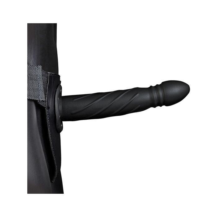 Autsch! Geflochtener hohler Strap-On Schwarz 8'' - Sexshop