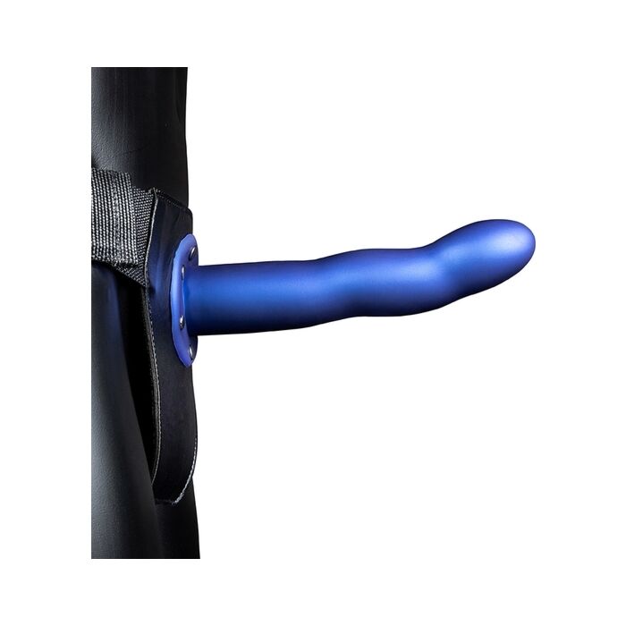 Autsch Hohl Gebogene Blaue Metallic-Riemen 8'' - Sexshop