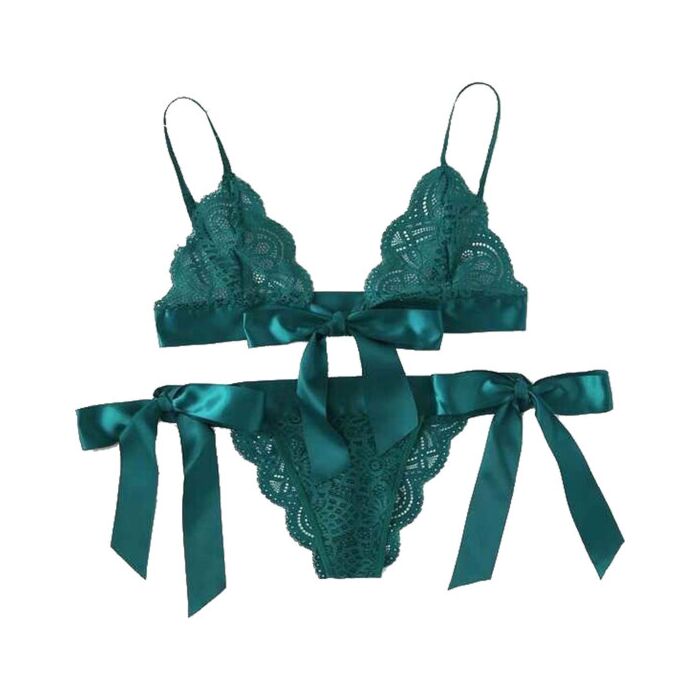 Grüner Charme Dessous-Set