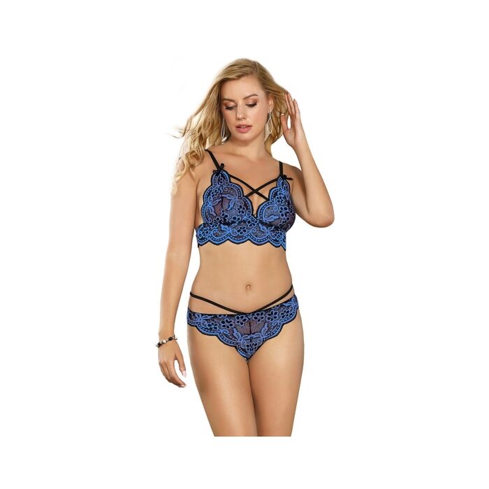 Set mit blauem Kreuz