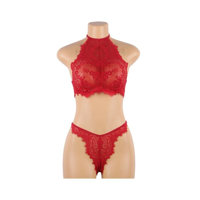 Rotes Schleifen-Set.