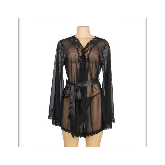 Babydoll Netz 3XL Lang