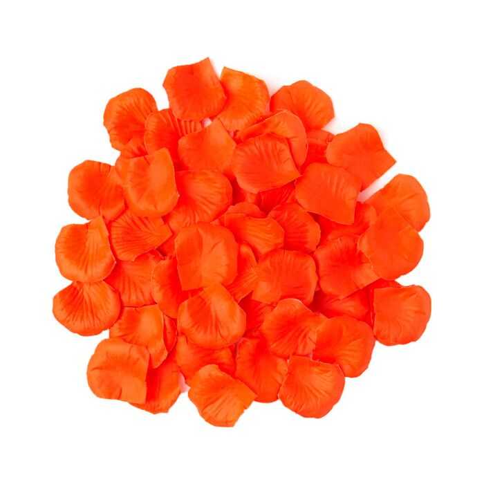 Glanzende orangefarbene Blütenblätter