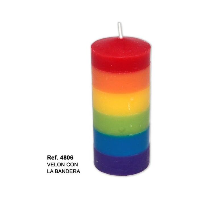 Regenbogenkerze