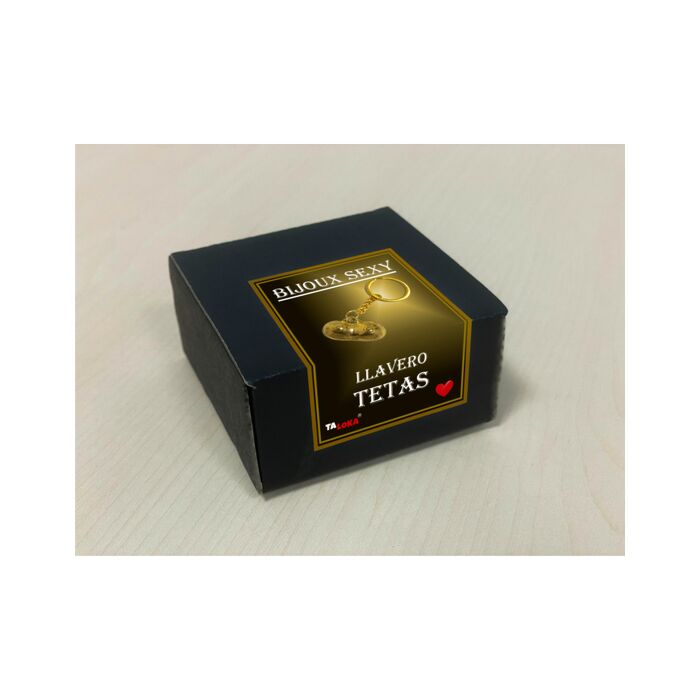 Goldene Brüste Schlüsselanhänger - Goldener Metall-Brüste Schlüsselanhänger - Lustiges und originelles Geschenk