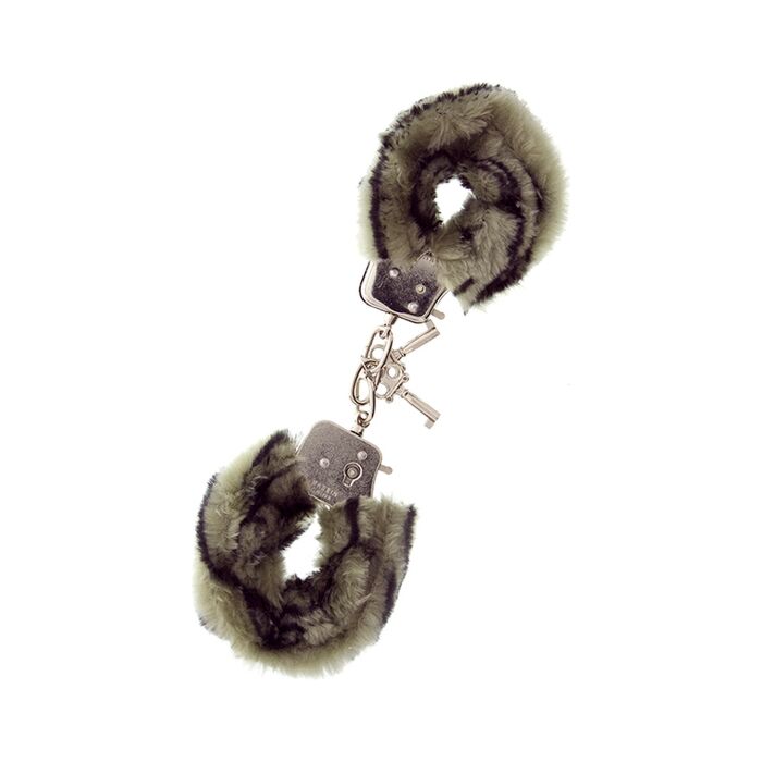 Dream Toys Plüsch-Handschellen Zebra - 2er-Set mit Schlüsseln