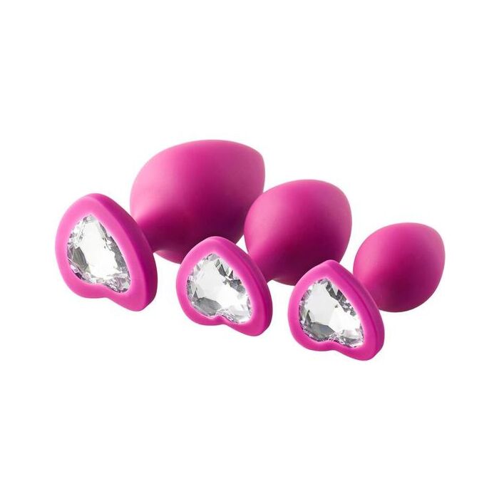 Anal Edelstein Set Rosa