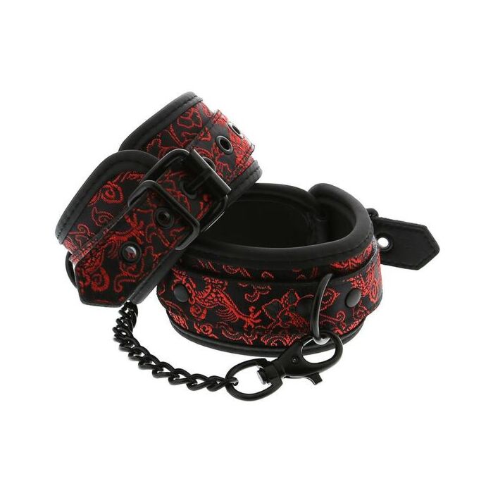 Rote Stickerei Handschellen