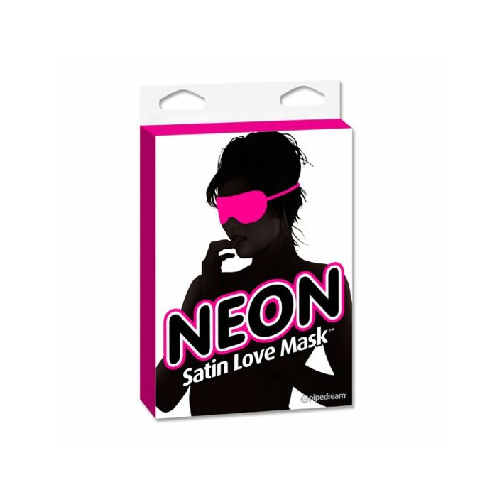 Neon rosa Satin-Maske