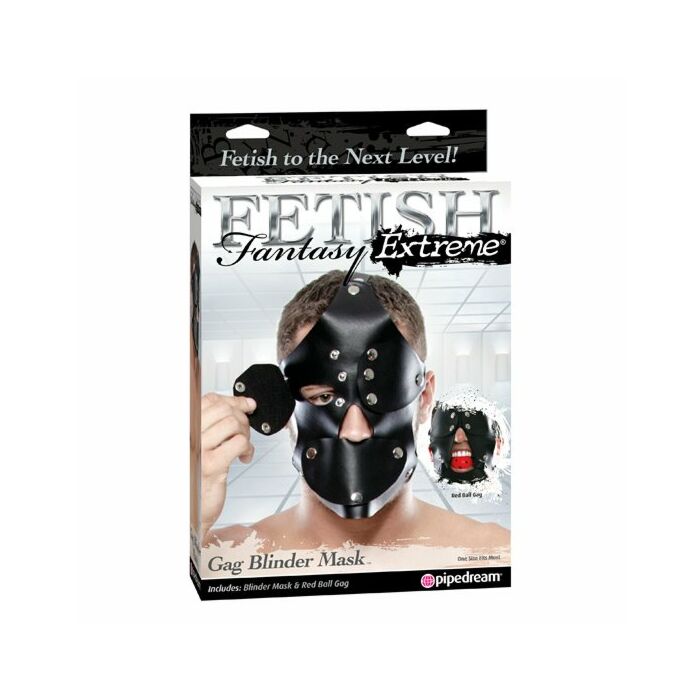 Bondage Maske mit Knebel Fetisch Fantasie extreme