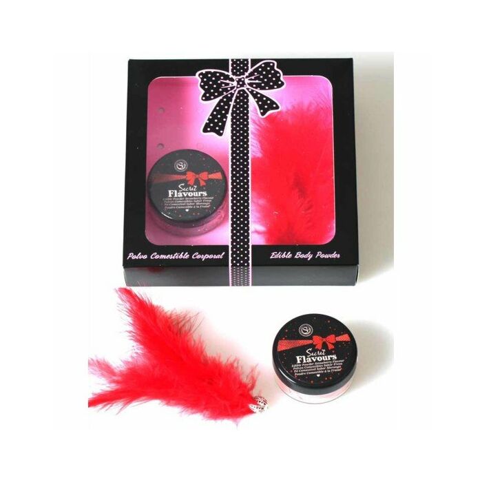 Fall essbare Pulver Erdbeere