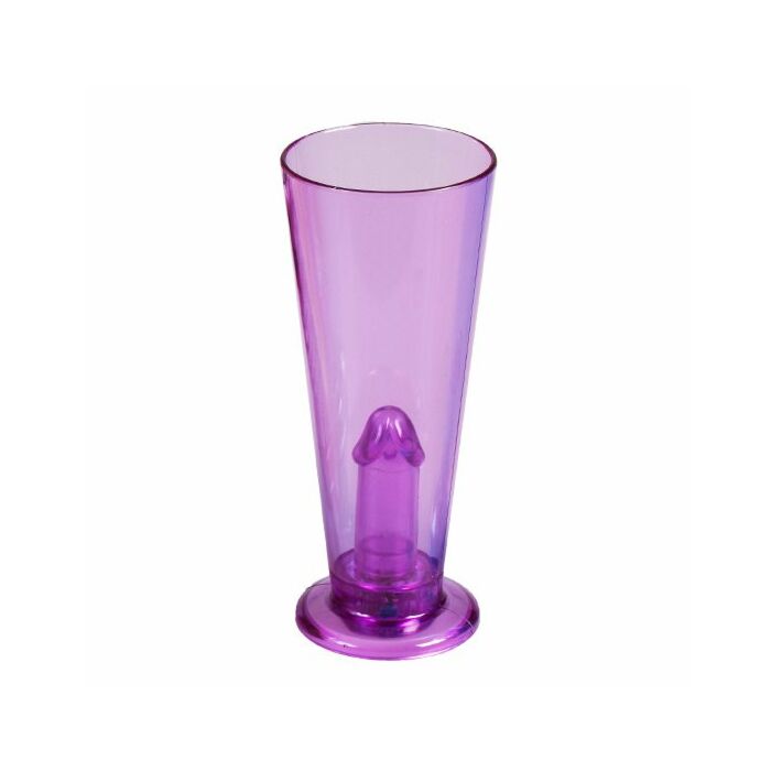 Partei Pecker lila Glas mit Licht