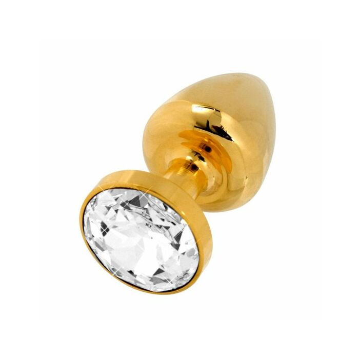 24k Gold-Metall-Stecker mit 30 mm Glas