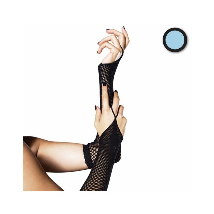 Leg Avenue Armstulpen hellblau Netzwerk