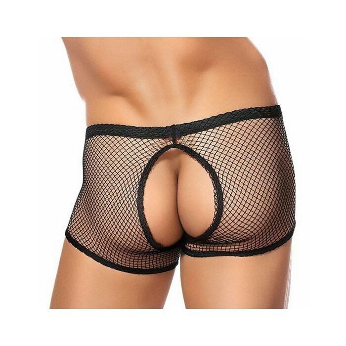 Männlich Stromnetz Boxer mit schwarzen Öffnung