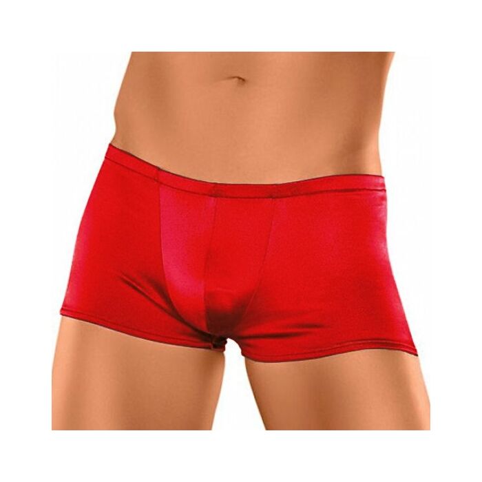 Männlich Macht rotem Satin Boxer