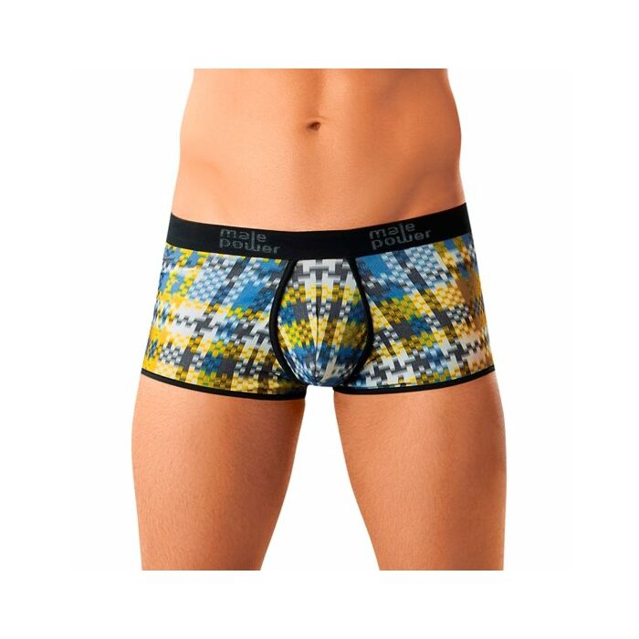 Männliche Boxer Kraftverstärker blau Digitaldruck