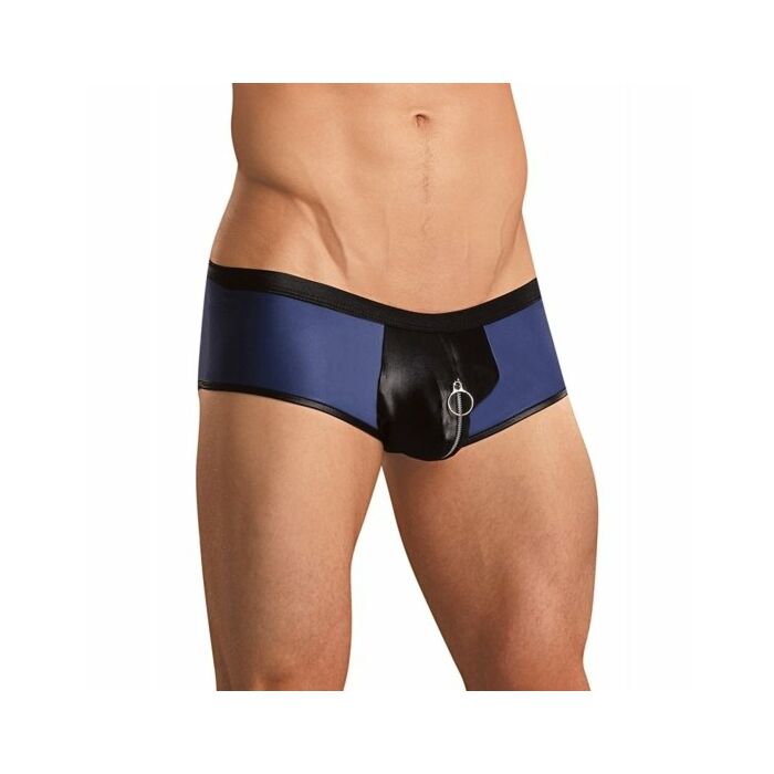 Männliche Boxer Power schwarz-blau Reißverschluss