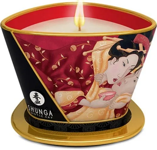 Massagekerze von Shunga in ihrer Verpackung