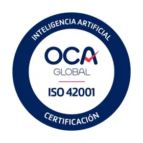 OCA-Zertifizierungszeichen für ISO/IEC 42001